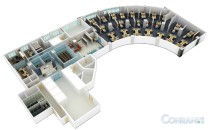 辦公室設計鳥瞰效果圖