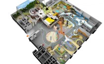 北京科技館展館布置鳥(niǎo)瞰圖（一）