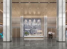 杭州鯨靈科技總部辦公樓裝飾工程設(shè)計(jì)